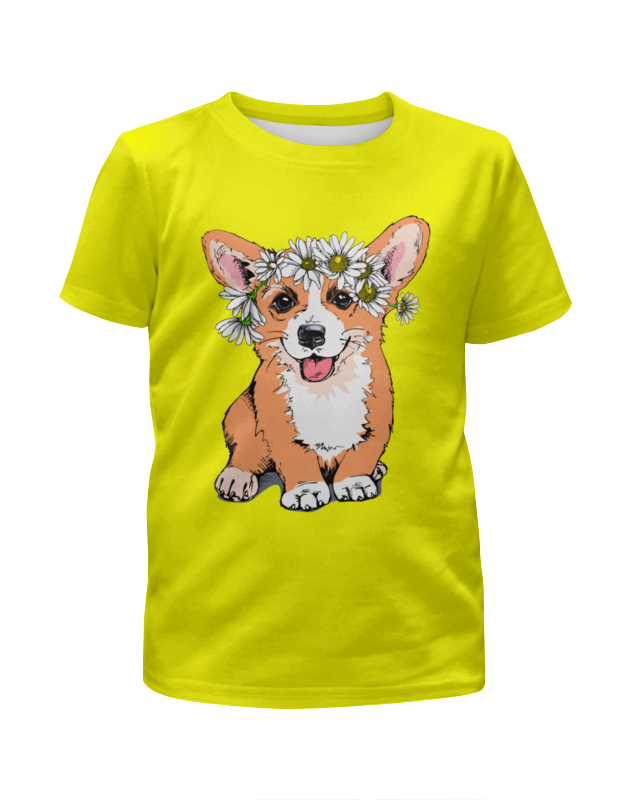 Printio Футболка с полной запечаткой для девочек Корги printio футболка с полной запечаткой для девочек корги собака