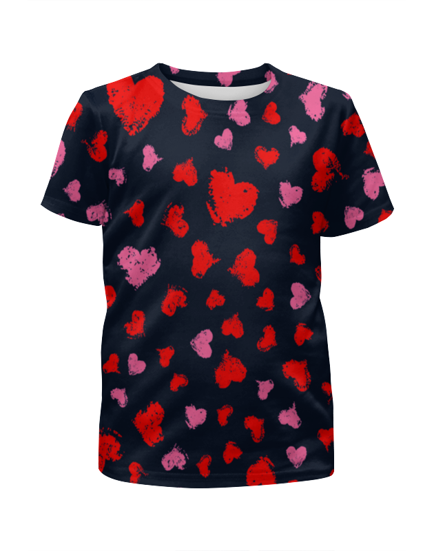 Printio Футболка с полной запечаткой для девочек Сердце printio футболка с полной запечаткой для девочек холодное сердце