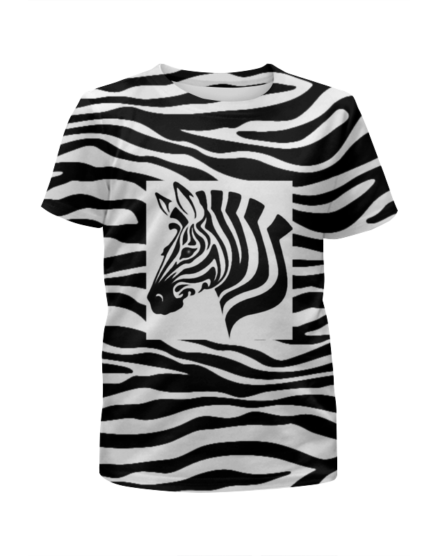 Printio Футболка с полной запечаткой для девочек Зебра printio футболка с полной запечаткой мужская раскрас зебры