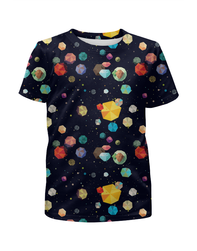 Printio Футболка с полной запечаткой для девочек Космос printio футболка с полной запечаткой для девочек куб цветной