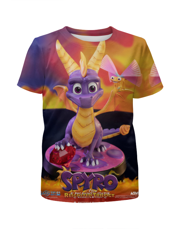 Printio Футболка с полной запечаткой для девочек Spyro the dragon printio футболка с полной запечаткой для мальчиков spyro the dragon