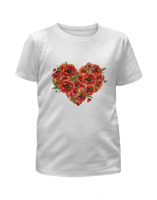 Printio Футболка с полной запечаткой для девочек Сердце printio футболка с полной запечаткой для девочек холодное сердце