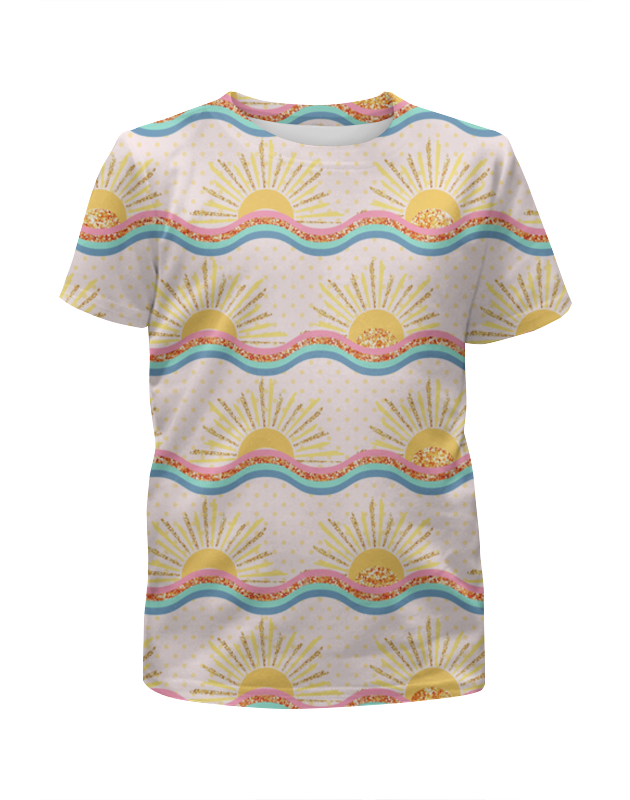Printio Футболка с полной запечаткой для девочек Солнце printio футболка с полной запечаткой для девочек славьте солнце