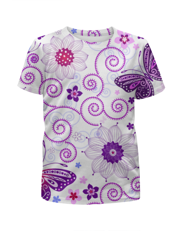 Printio Футболка с полной запечаткой для девочек Летний мотив printio футболка с полной запечаткой мужская летний мотив