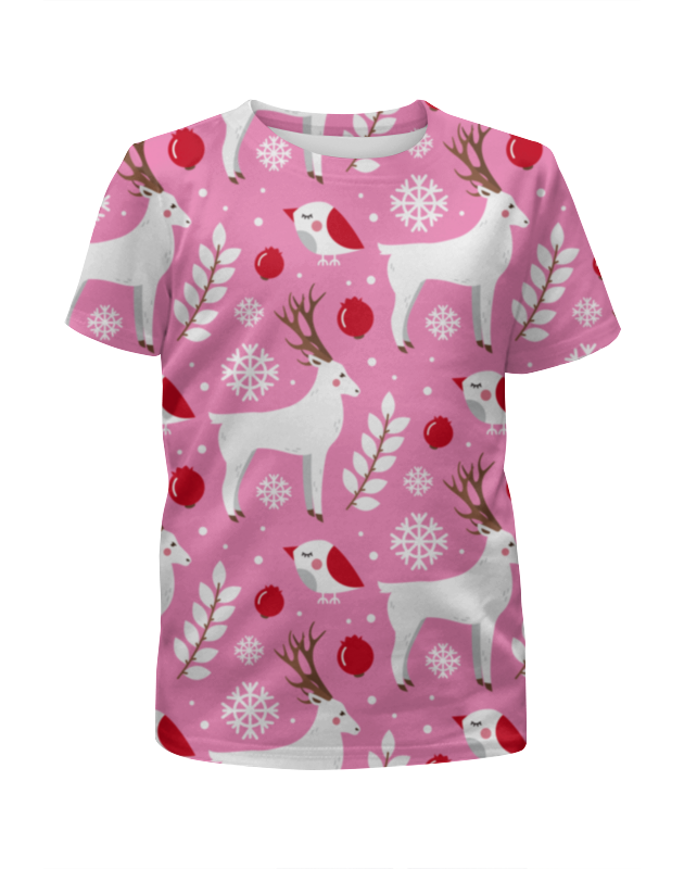 Printio Футболка с полной запечаткой для девочек Олени printio футболка с полной запечаткой для девочек олени и ёлки