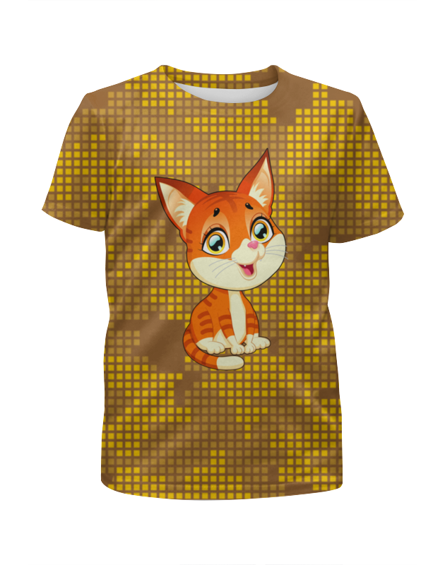 Printio Футболка с полной запечаткой для девочек Котёнок printio футболка с полной запечаткой для девочек котёнок