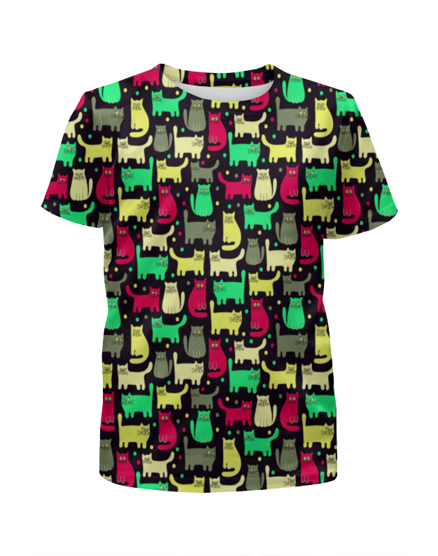 Printio Футболка с полной запечаткой для девочек Котики printio футболка с полной запечаткой для девочек котики