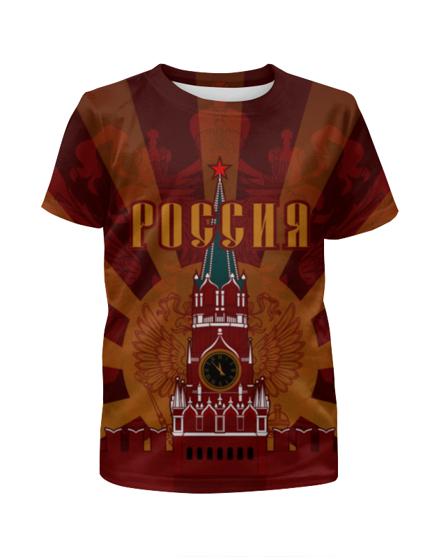 Printio Футболка с полной запечаткой для девочек Кремль printio футболка с полной запечаткой для девочек мы русские