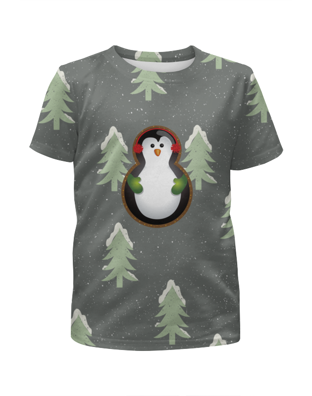 Printio Футболка с полной запечаткой для девочек Пингвин printio футболка с полной запечаткой для девочек летний пингвин в венке