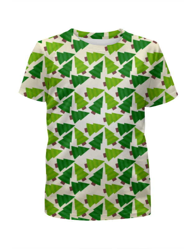 Printio Футболка с полной запечаткой для девочек Елки printio футболка с полной запечаткой для девочек олени и елки