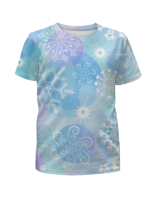 Printio Футболка с полной запечаткой для девочек Снежинка printio футболка с полной запечаткой для девочек цветы на голубом