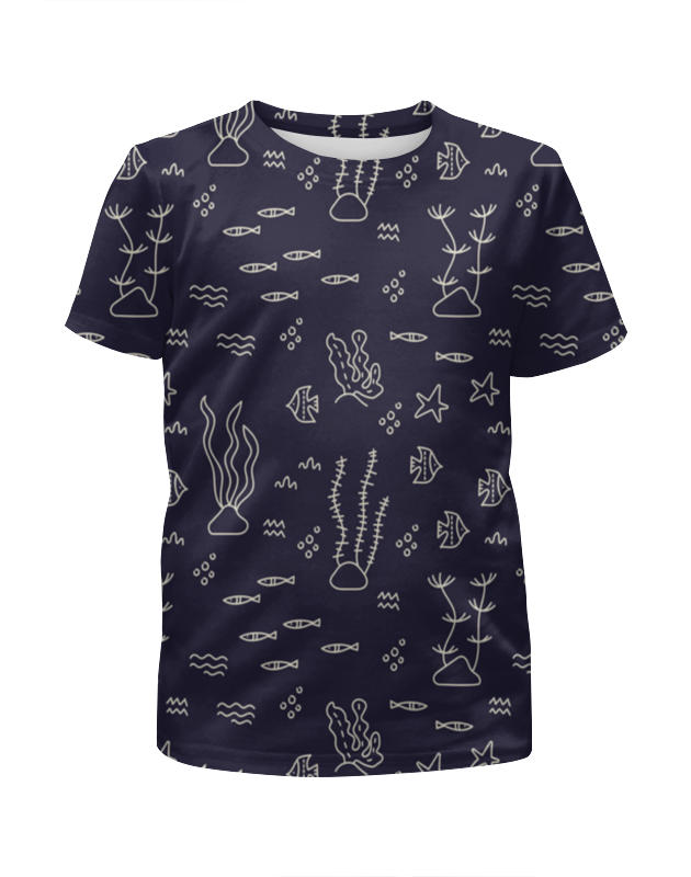 Printio Футболка с полной запечаткой для девочек Морское дно printio футболка с полной запечаткой для девочек морское настроение