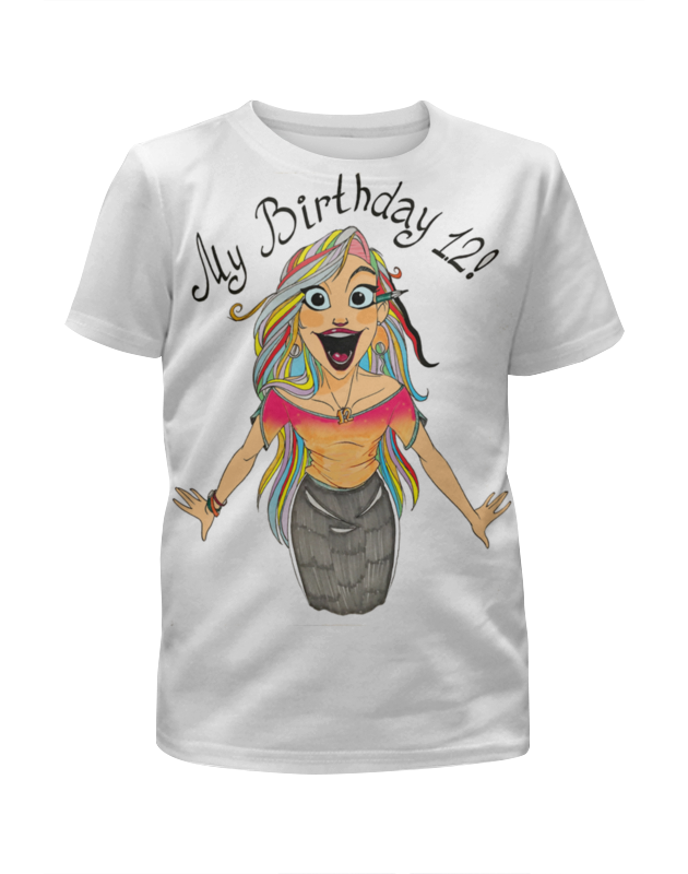 Printio Футболка с полной запечаткой для девочек My birthday printio футболка с полной запечаткой для девочек happy birthday