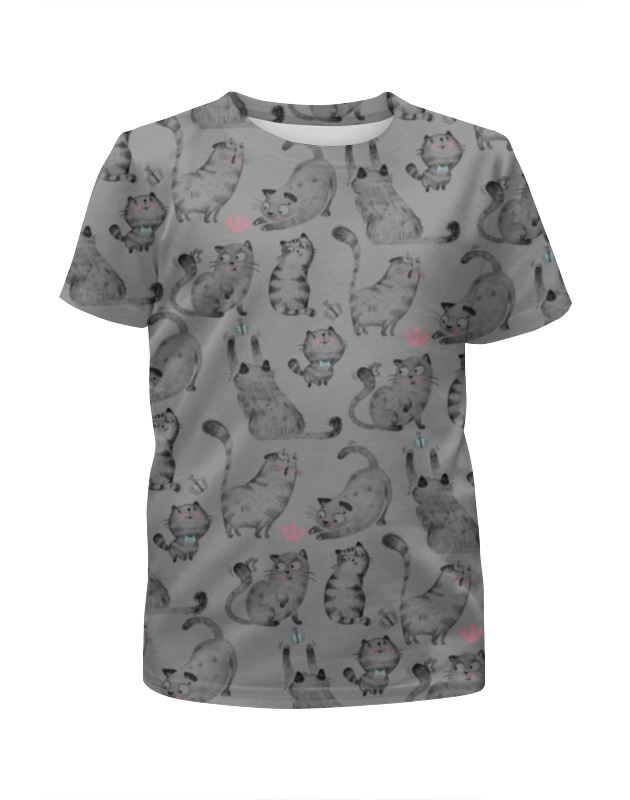 Printio Футболка с полной запечаткой для девочек Котята printio футболка с полной запечаткой для девочек розовые котята в седце