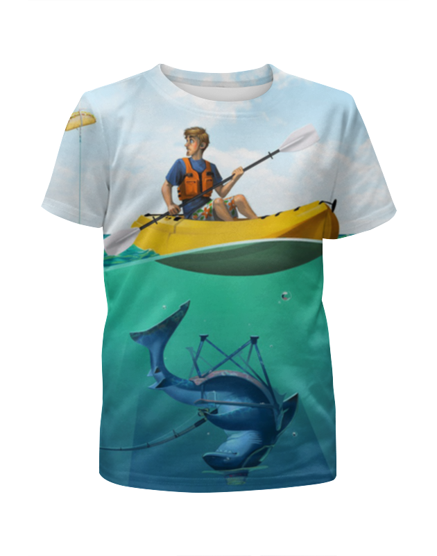 printio футболка с полной запечаткой для девочек ночная рыбалка Printio Футболка с полной запечаткой для девочек Рыбалка