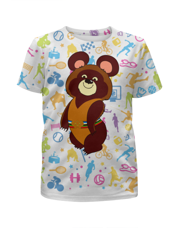 Printio Футболка с полной запечаткой для девочек ✪olympic bear misha 1980✪ printio футболка с полной запечаткой женская ✪olympic bear misha 1980✪