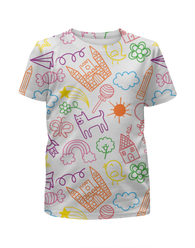 Printio Футболка с полной запечаткой для девочек Летняя printio футболка с полной запечаткой для девочек летняя зайка