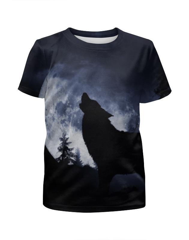Printio Футболка с полной запечаткой для девочек Wolf moon printio футболка с полной запечаткой женская wolf moon