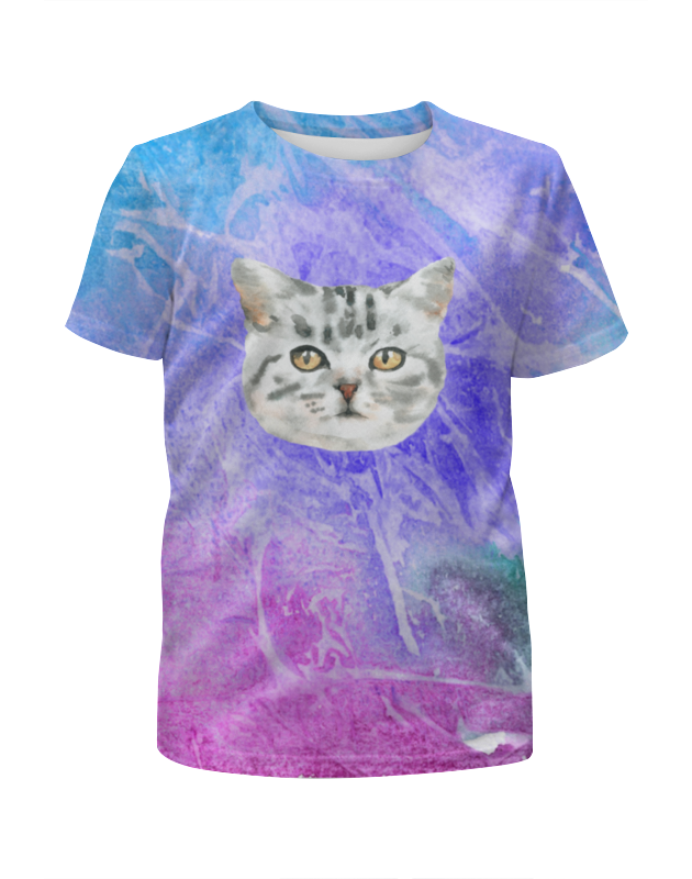 Printio Футболка с полной запечаткой для девочек Котик printio футболка с полной запечаткой для девочек счастливый котик