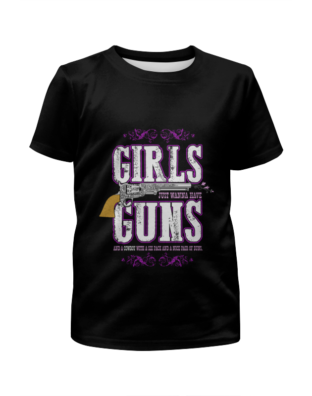 Printio Футболка с полной запечаткой для девочек Девушкам просто нужен ствол printio футболка с полной запечаткой для девочек девушкам просто нужен ствол