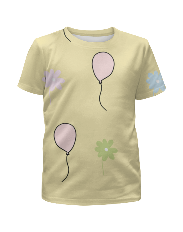 Printio Футболка с полной запечаткой для девочек Шарики воздушные printio футболка с полной запечаткой мужская воздушные шарики