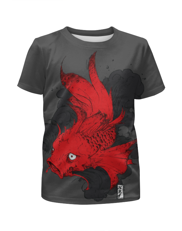 printio футболка с полной запечаткой мужская scarlet fish алая рыба Printio Футболка с полной запечаткой для девочек Scarlet fish / алая рыба