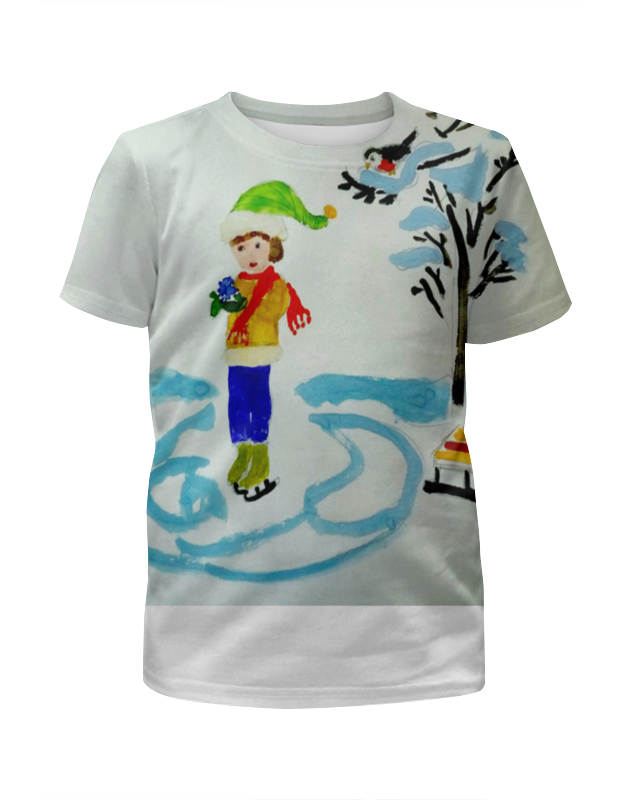 Printio Футболка с полной запечаткой для девочек Зимние забавы printio футболка с полной запечаткой для девочек дудлы зимние