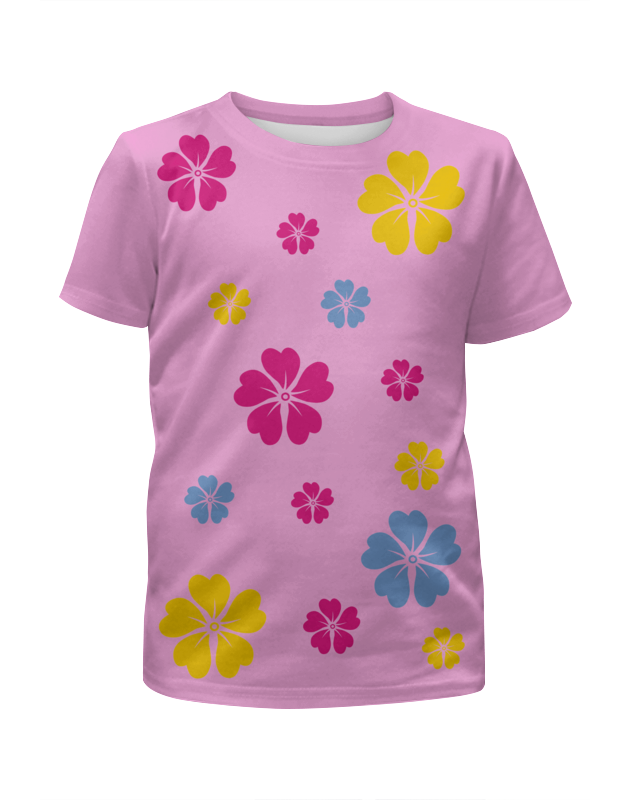 Printio Футболка с полной запечаткой для девочек Полянка с цветами printio футболка с полной запечаткой для девочек цветочная полянка