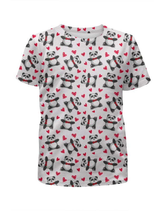 Printio Футболка с полной запечаткой для девочек Мишки панда printio футболка с полной запечаткой для девочек мишки сладкоежки