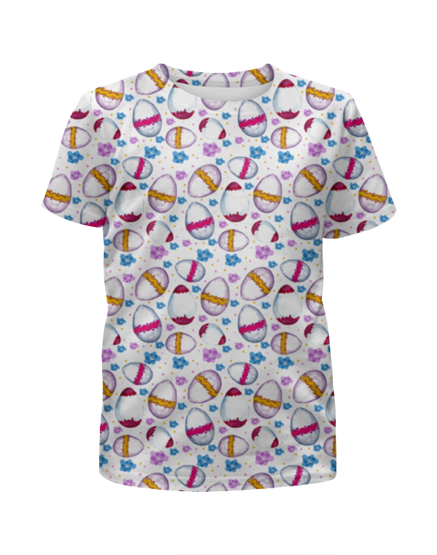 Printio Футболка с полной запечаткой для девочек Пасхальные яйца printio футболка с полной запечаткой для девочек яйца динозавра