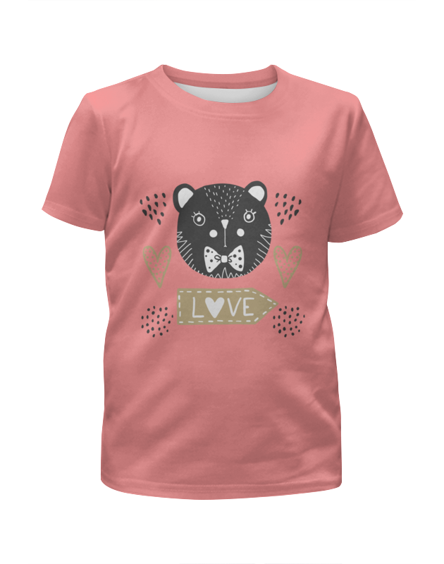 Printio Футболка с полной запечаткой для девочек Мишка printio футболка с полной запечаткой для девочек новогодний мишка