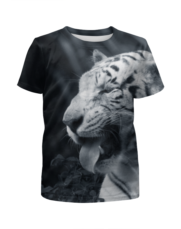 Printio Футболка с полной запечаткой для девочек Белый тигр printio футболка с полной запечаткой для девочек тигр