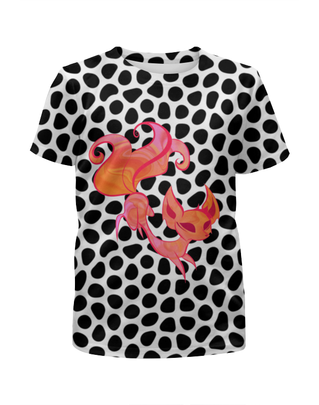 Printio Футболка с полной запечаткой для девочек Огненная лиса printio футболка с полной запечаткой для мальчиков огненная лиса