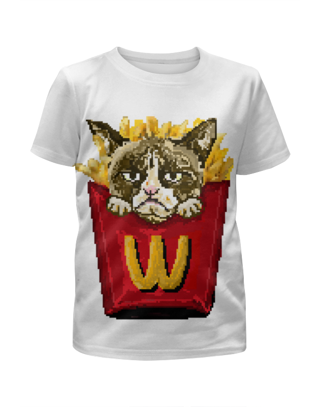 Printio Футболка с полной запечаткой для девочек Grumpy cat printio футболка с полной запечаткой мужская grumpy cat