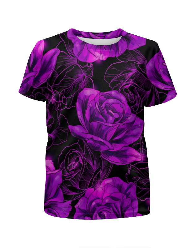 Printio Футболка с полной запечаткой для девочек Розы в цвету printio футболка с полной запечаткой женская розы в цвету