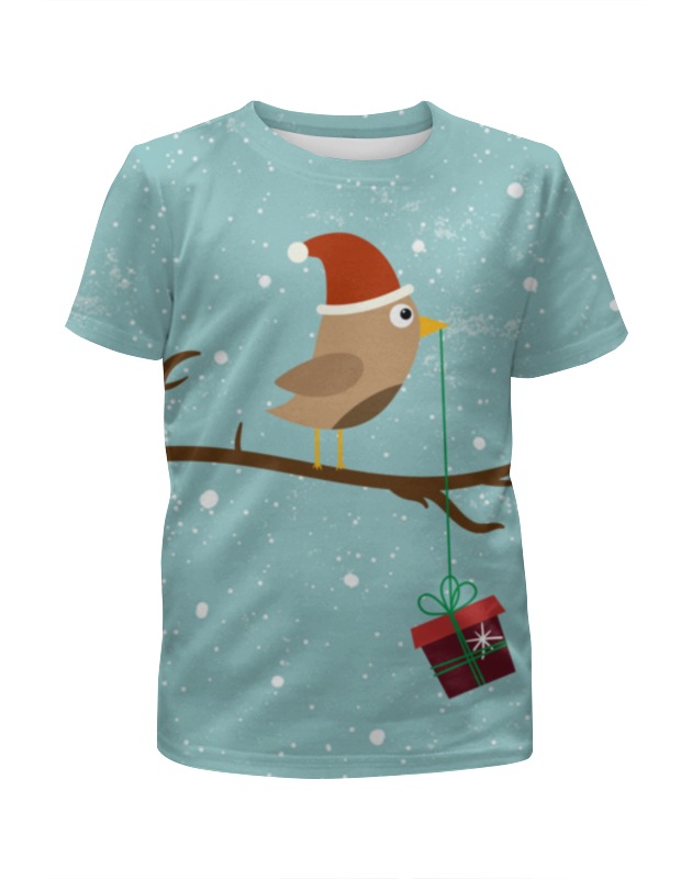 Printio Футболка с полной запечаткой для девочек Подарочек printio футболка с полной запечаткой для девочек птички в облачках