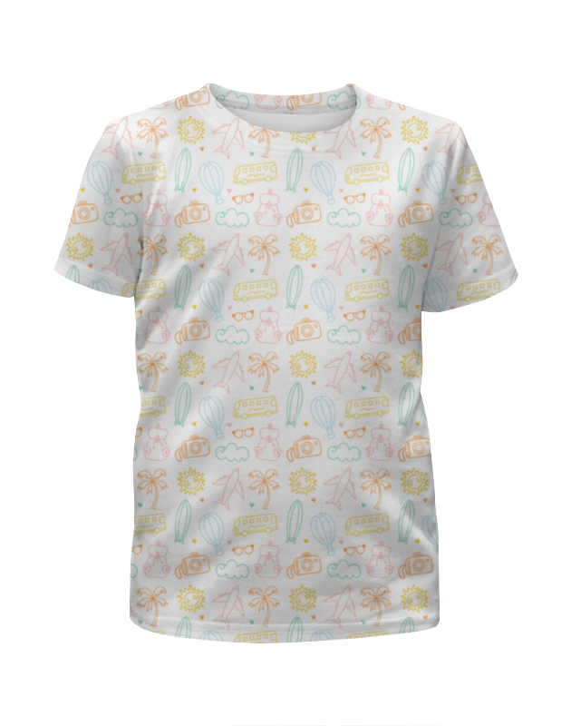 Printio Футболка с полной запечаткой для девочек На отдых! printio футболка с полной запечаткой женская разноцветные воздушные шары