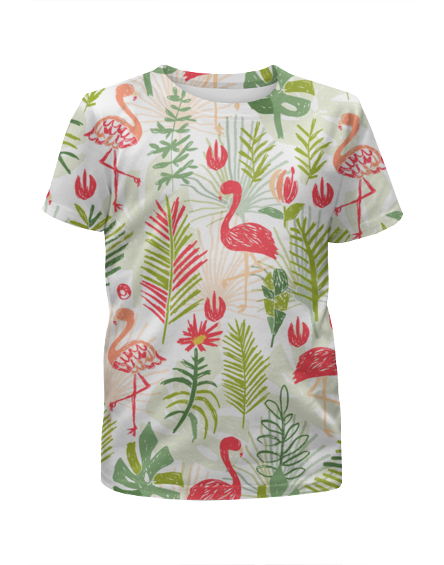 Printio Футболка с полной запечаткой для девочек Тропики printio футболка с полной запечаткой для девочек птицы и тропики