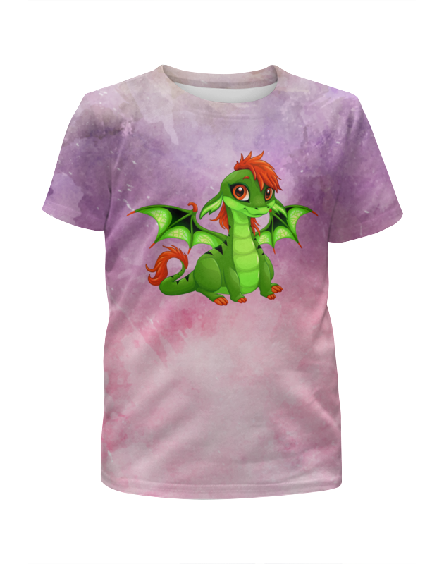 Printio Футболка с полной запечаткой для девочек Милый дракончик printio футболка с полной запечаткой мужская дракончик