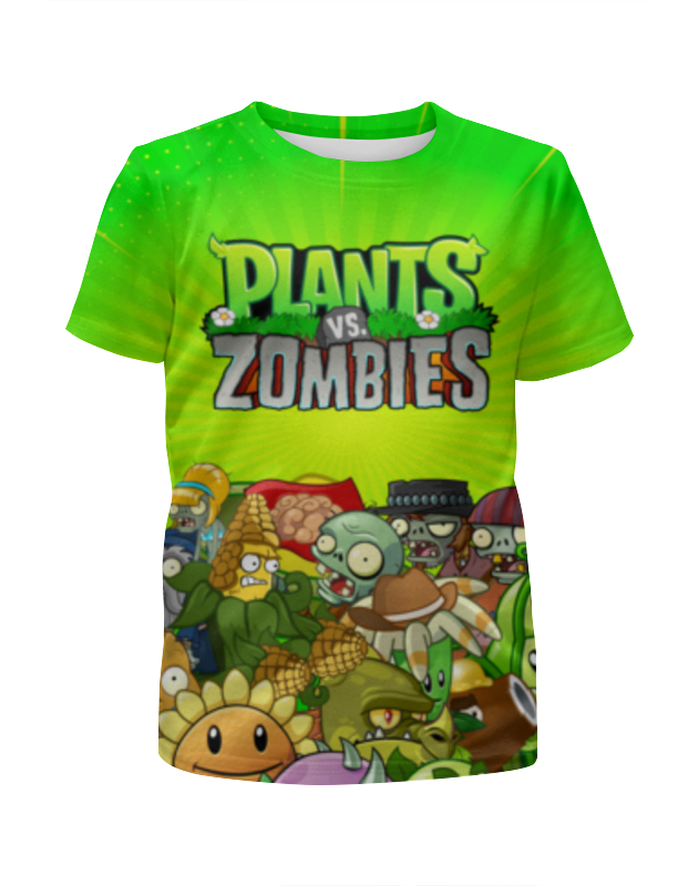 Printio Футболка с полной запечаткой для девочек Plants vs zombies printio футболка с полной запечаткой для мальчиков plants vs zombies