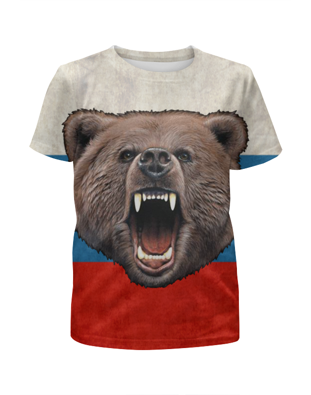 Printio Футболка с полной запечаткой для девочек Russian bear printio футболка с полной запечаткой мужская russian bear
