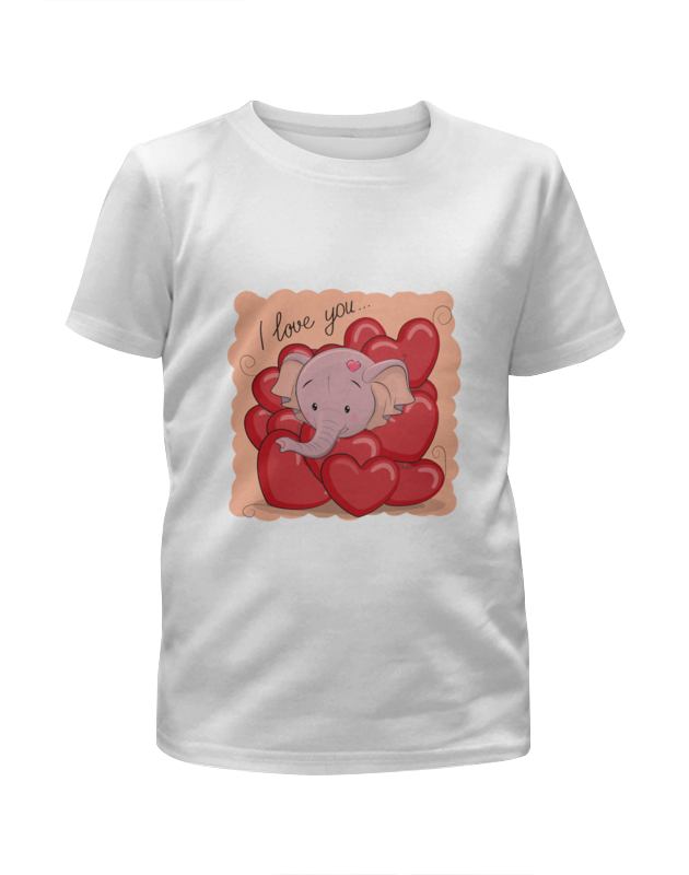 Printio Футболка с полной запечаткой для девочек Слоник printio футболка с полной запечаткой для девочек розовый слоник