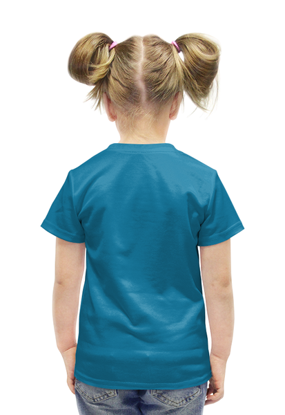 Заказать детскую футболку в Москве. Футболка с полной запечаткой для девочек Череп  от ПРИНТЫ ПЕЧАТЬ  - готовые дизайны и нанесение принтов.