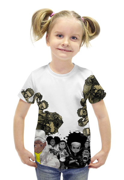 Заказать детскую футболку в Москве. Футболка с полной запечаткой для девочек Getto от Арам Тахмазян - готовые дизайны и нанесение принтов.