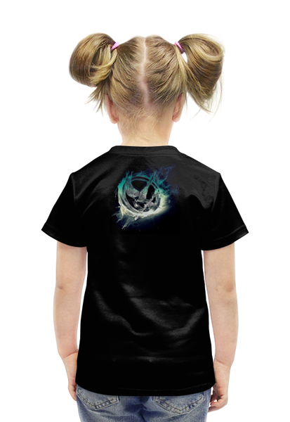 Заказать детскую футболку в Москве. Футболка с полной запечаткой для девочек Голодные Игры от scrat29@yandex.ru - готовые дизайны и нанесение принтов.