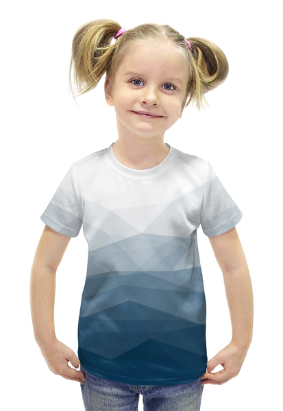 Заказать детскую футболку в Москве. Футболка с полной запечаткой для девочек Crash Poly от Ваня Клименко - готовые дизайны и нанесение принтов.