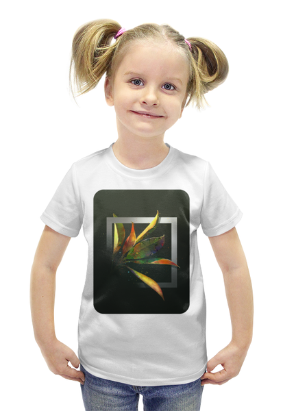 Заказать детскую футболку в Москве. Футболка с полной запечаткой для девочек магнолия от foldy1980@gmail.com - готовые дизайны и нанесение принтов.