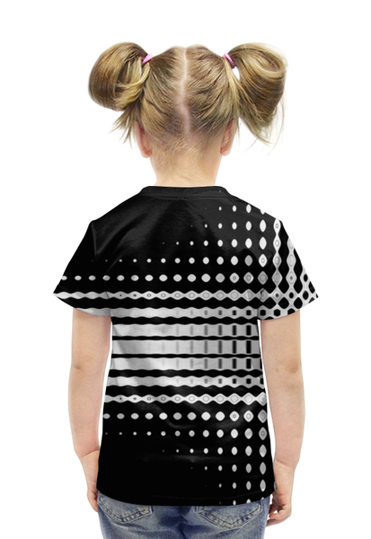 Заказать детскую футболку в Москве. Футболка с полной запечаткой для девочек Узоры от THE_NISE  - готовые дизайны и нанесение принтов.