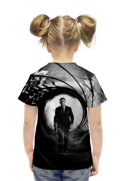Заказать детскую футболку в Москве. Футболка с полной запечаткой для девочек Skyfall 007 от skynatural - готовые дизайны и нанесение принтов.