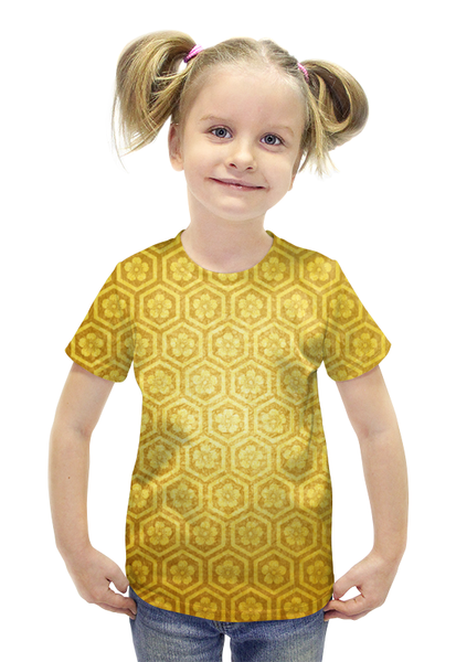 Заказать детскую футболку в Москве. Футболка с полной запечаткой для девочек графика от THE_NISE  - готовые дизайны и нанесение принтов.